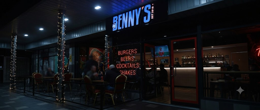 Benny's American Burger stacked cheeseburger