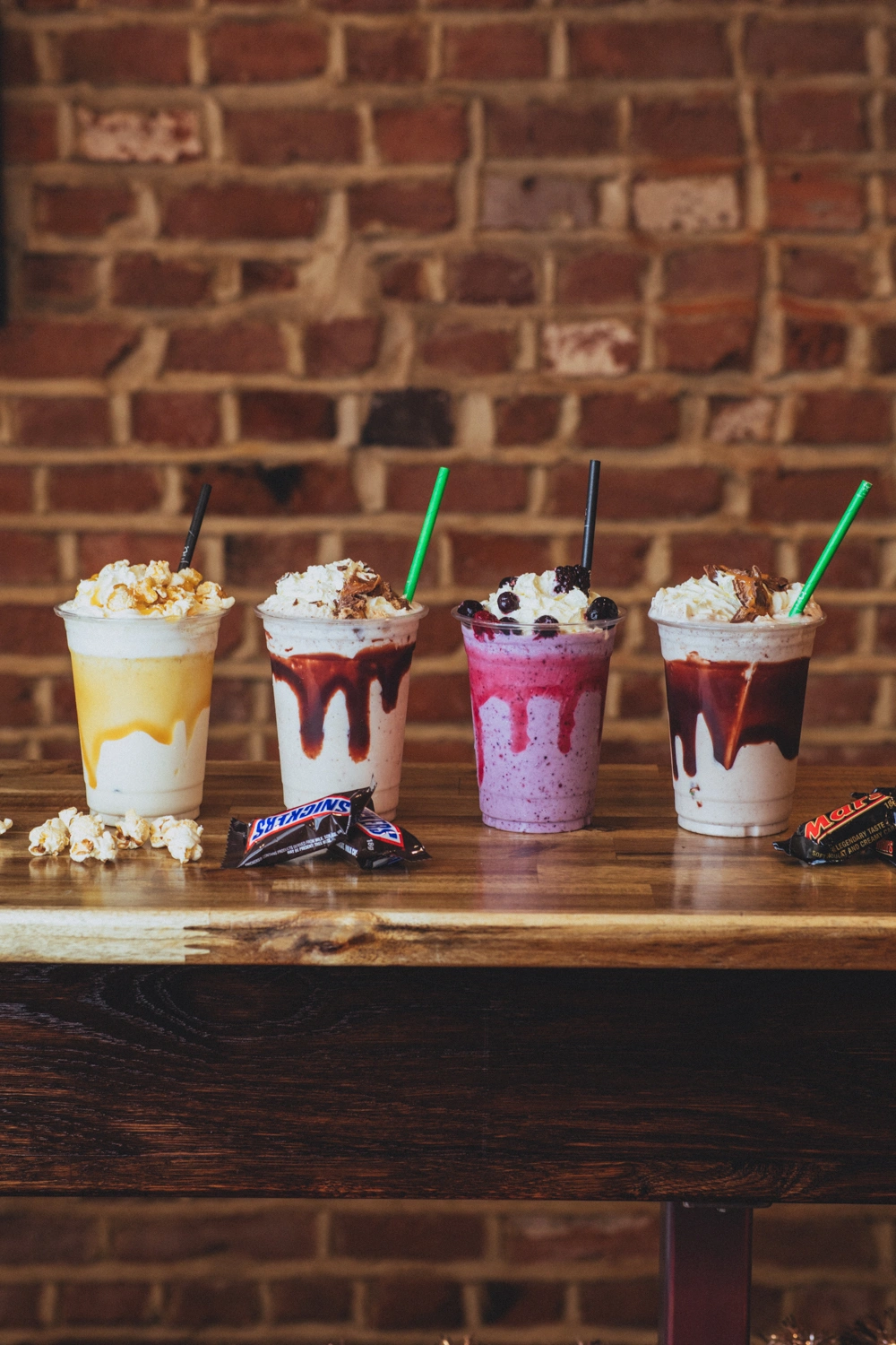Loaded milkshake row